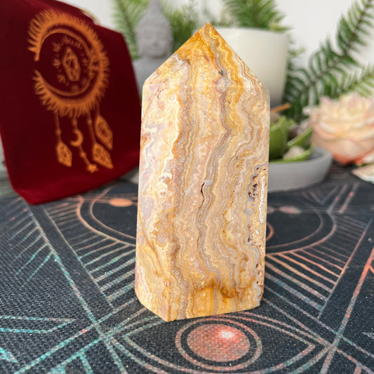 Mexican Crazy Lace Agate Tower (CLAT01)