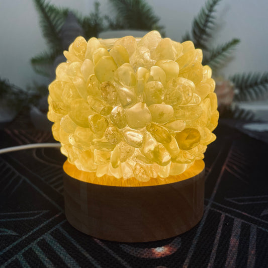 Lemon Quartz & Citrine Lamp