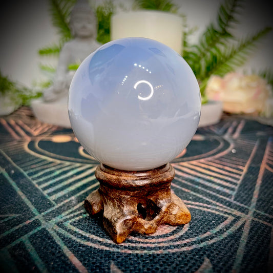 Blue Chalcedony Sphere (BCS01)