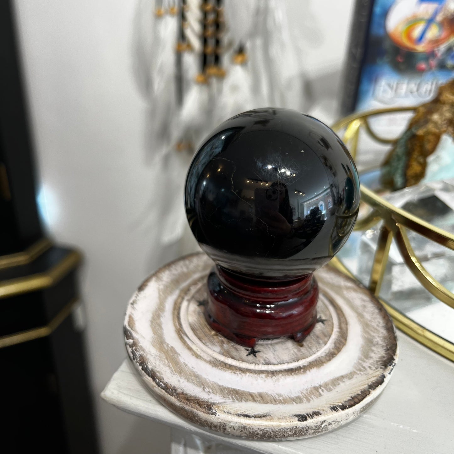 Black Tourmaline Sphere (BTS02)