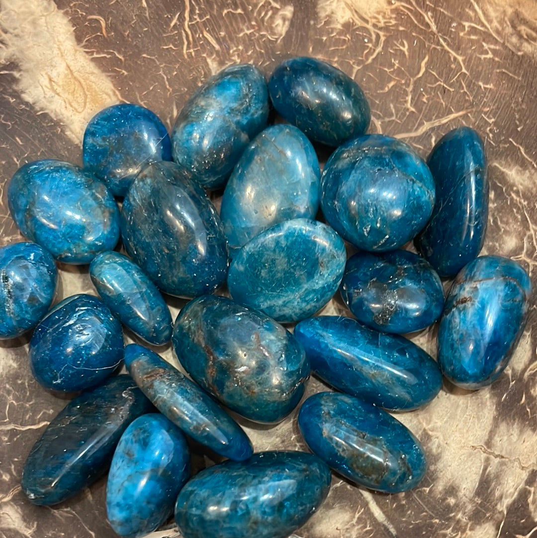 Blue Apatite Tumble Stone
