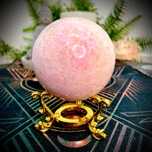 Pink Aragonite Sphere