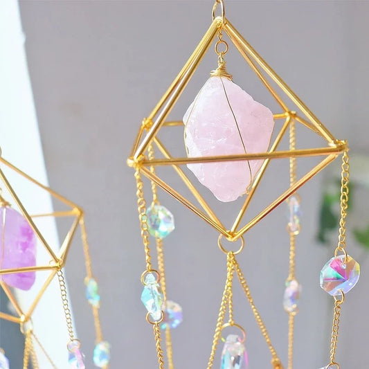 Rose Quartz Suncatcher