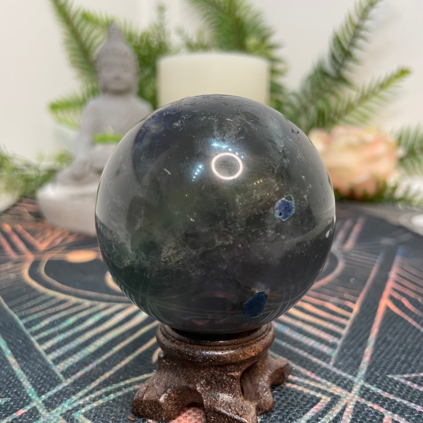 Blue Fluorite Sphere (BFS01)